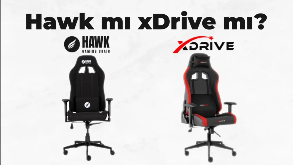 Hawk ve xDrive logoları altında Hawk FAB modeli ve xDrive 15'li modeli yan yana