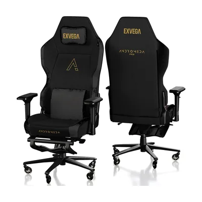 Exvega Andromeda Pro Siyah/Altın Sarısı Oyuncu Koltuğu